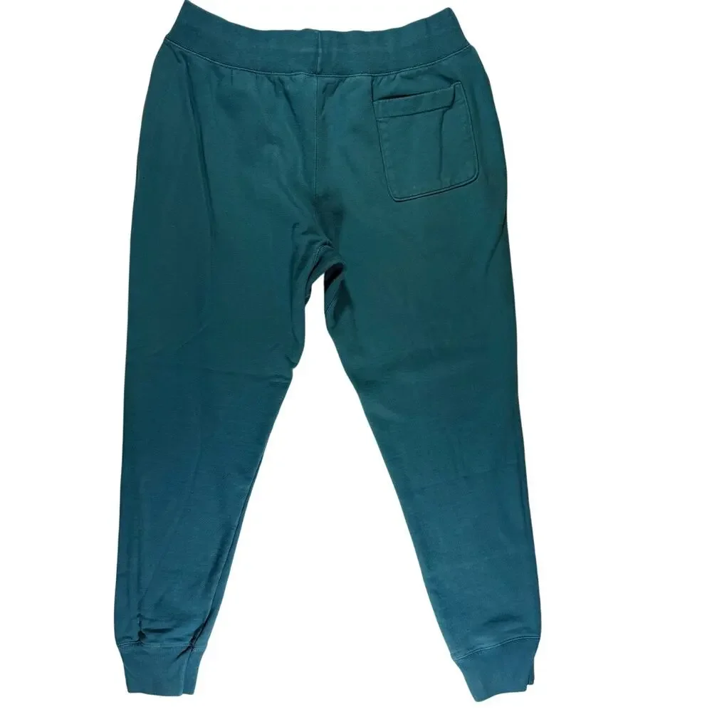 Champion Men’s XL Joggers Reverse Weave Aqua Blue Camo Logo Sweatpants
